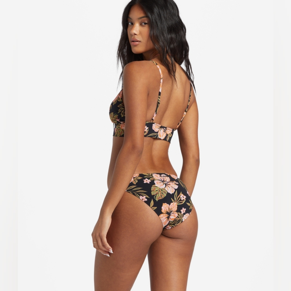 Billabong Hooked On Tropics Bikini V-Neck Top & Lowrider Bottom - Picture 4 of 14